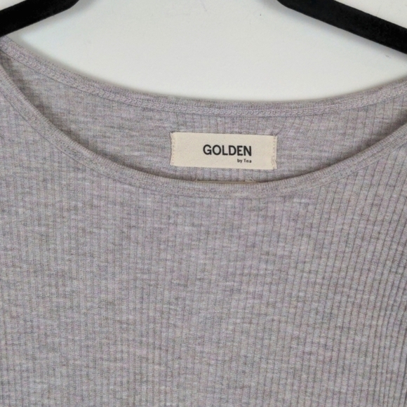 Aritzia Golden by TNA ribbed long sleeve - Picture 3 of 4